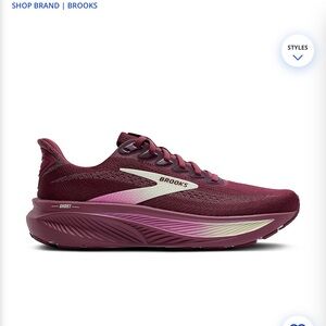Brooks ghost running. Maroon. Size 9